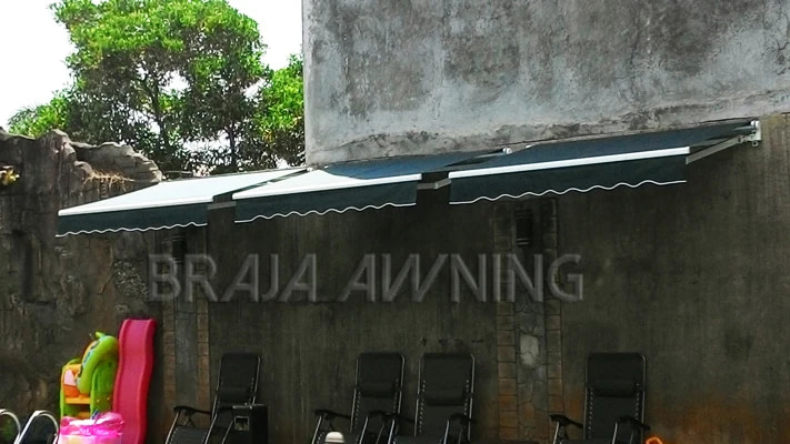 awning gulung kolam renang umum wisata